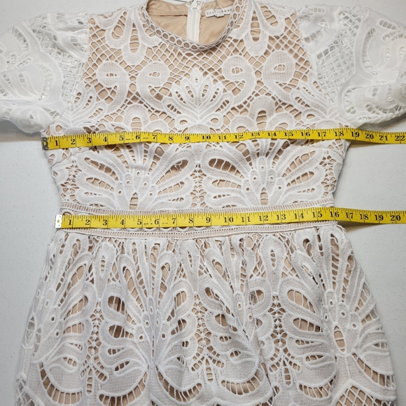 Baltic Born Eldora White Lace Long Sleeve Midi Dress NEW - Picture 11 of 13